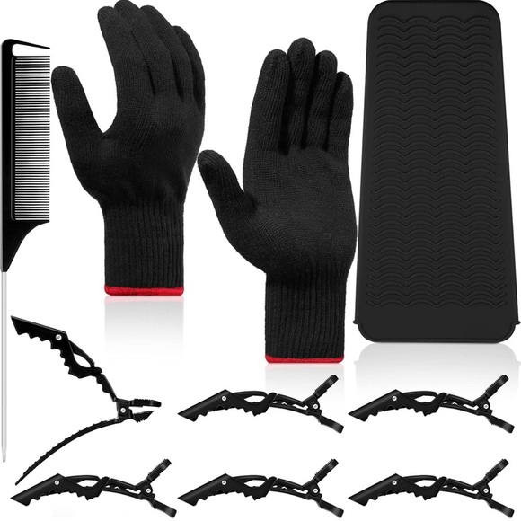 NWT Heat Resistant Gloves Hair Tools Hair Styling Curling Iron Hair Wands - Picture 1 of 7